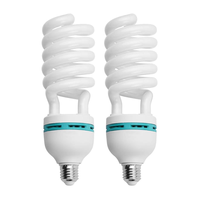 Spiraalvormige fluorescentielamp 135W 5500K Daglicht E27 fitting 110V Energiebesparend voor studio 120V & 2 Pack