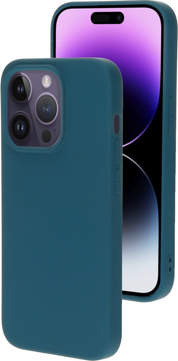 Mobiparts hoesje geschikt voor de Apple iPhone 14 Pro - Siliconen - Blauw