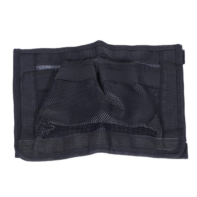 Boot Opbergnetzak 10x7 Inch Waterdichte Marine Elastische Net Organizer Etui voor het Organiseren van Visuitrusting Veilig black