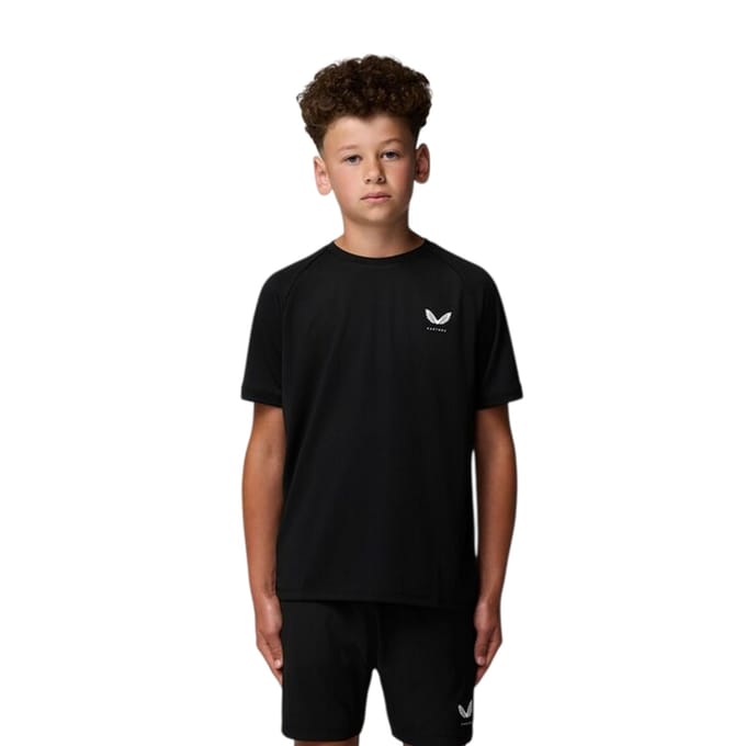 Castore Kinderen/Kinderen Logo Regular T-shirt (Kaviaar)