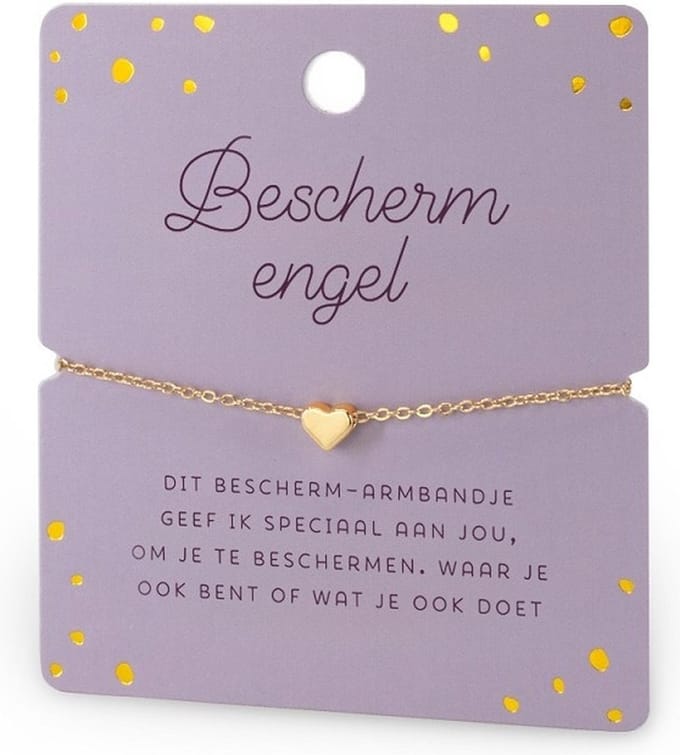 Armband - Hartje - Beschermengel
