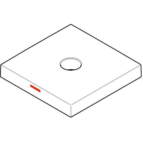 Dornbracht rosette for side valve