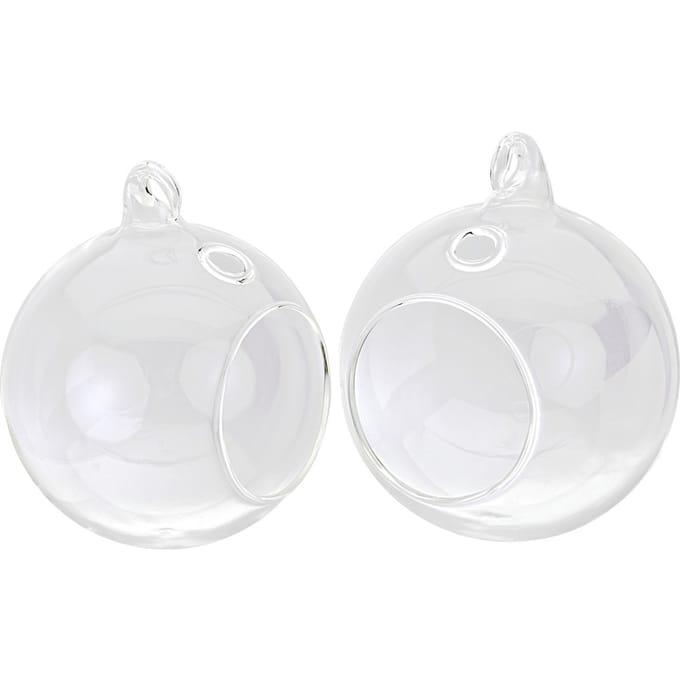 VBS Glazen bol open, 2 stuks