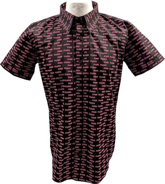 Pink Floyd - Courier Pattern Shirt - S - Zwart