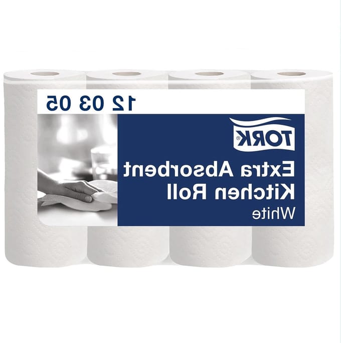 Keukenrol Wit - Papieren handdoeken - Snel opruimen - Extra absorberend - 48 Rollen - Wit