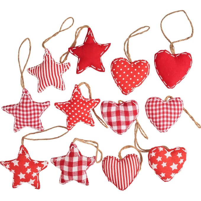 VBS Stoffen hangers "Ster en hart"