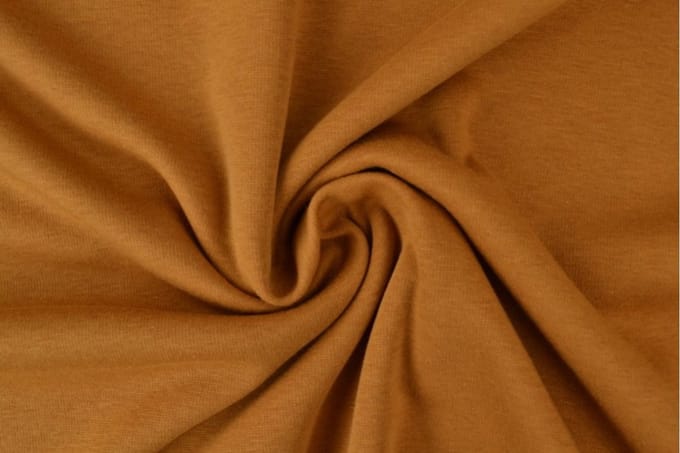 10 meter alpenfleece - Donker okergeel - 150cm breed