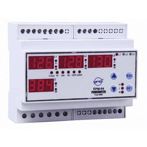 ENTES EPM-04-DIN Spanning, stroom, frequentie, nulstroom,