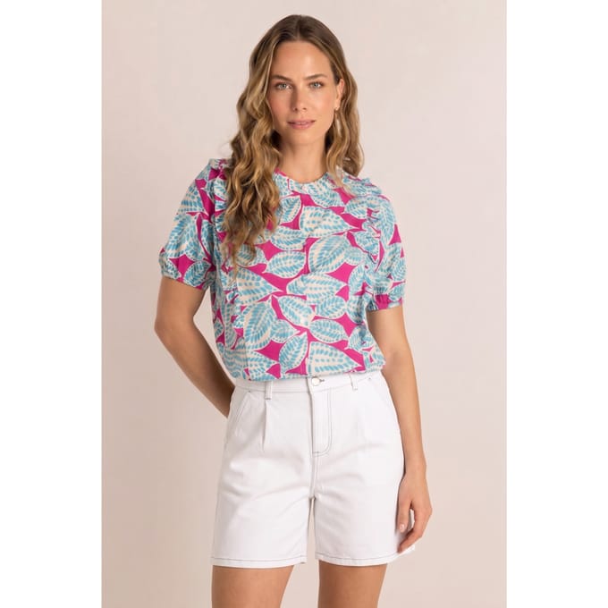 IVY BEAU Pixie Tops - Off White/Multi-C - maat 44