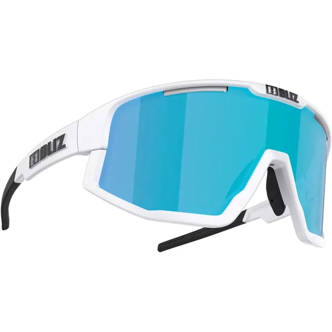 Bliz Fusion Small Matte White/ Smoke&Blue Mirror - OZB7013-02