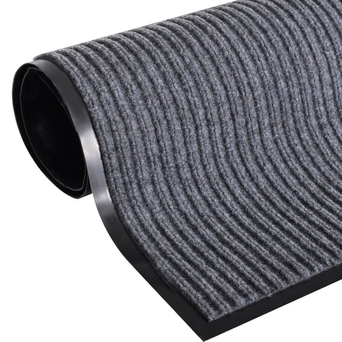 vidaXL - Deurmat - 120x180 - cm - PVC - grijs