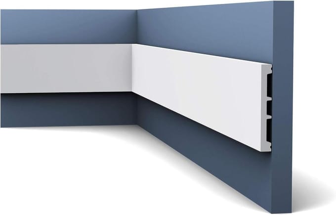 Deurlijst Profiel - Muurlijst Plint - Interieur Afwerking - Multifunctioneel Profiel - 230 cm - Wit