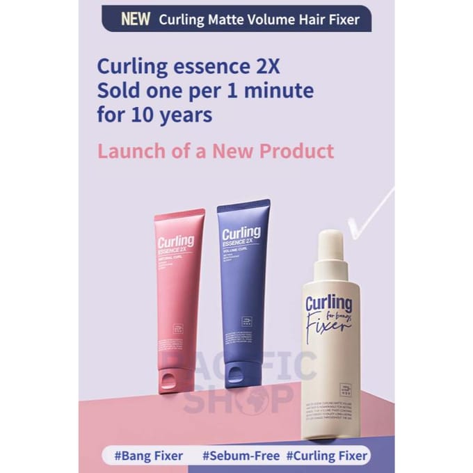 [Mise en scene] Curling Matte Volume Hair Fixer 200ml white