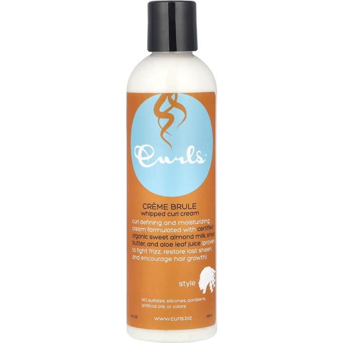 Boucles, Crème fouettée pour boucles, Crème brûlée, 8 fl oz (240ml) white