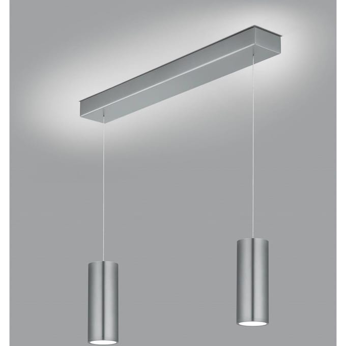 Knapstein LED hanglamp Helli up/down 2-lamps mat nikkel