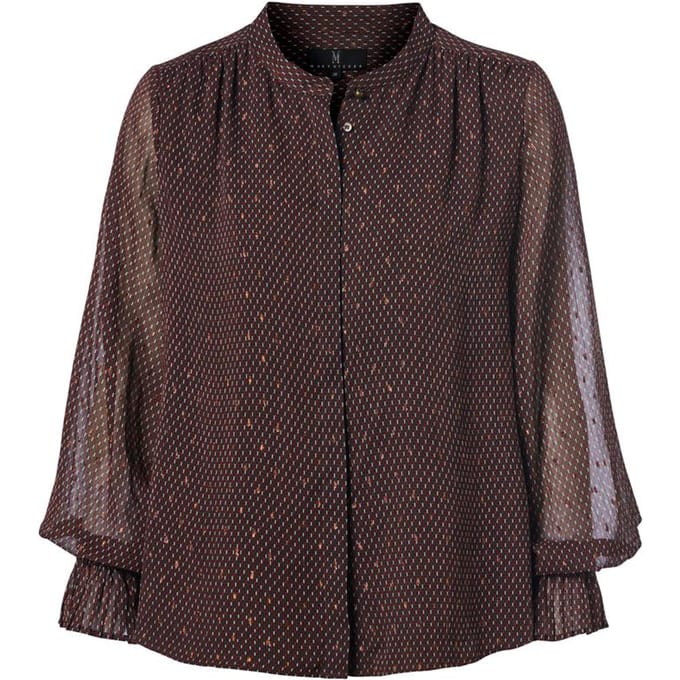 Jackson Print Blouse Bruin