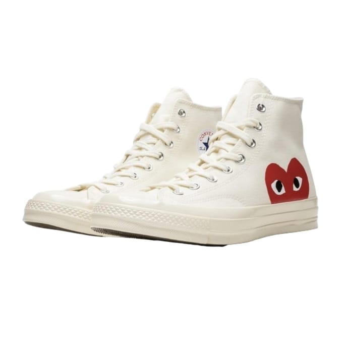 Converse Comme des Garçons Blanche Haute EU 38