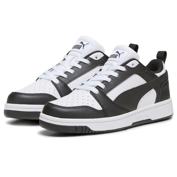 PUMA Puma Rebound V6 Lo Jr Unisex Sneakers - PUMA White-PUMA Black