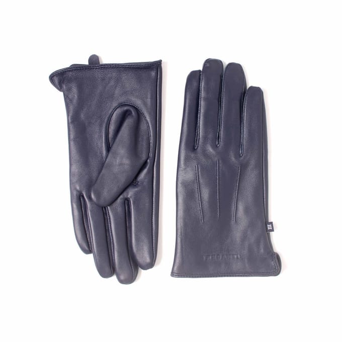 ERIAN | Leren handschoenen | Navy