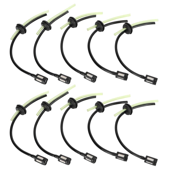 Kit d'assemblage de tuyau de filtre à carburant 10 pièces Remplacement pour pièces de débroussailleuse tondeuse à gazon GX35