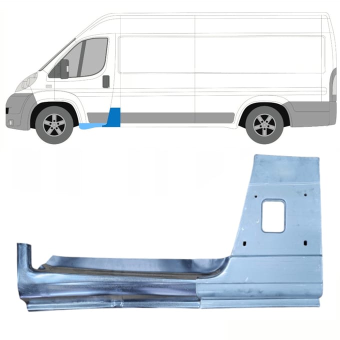 Reparatiepaneel set voor Citroen Jumper 2006-2025 / Links / Set