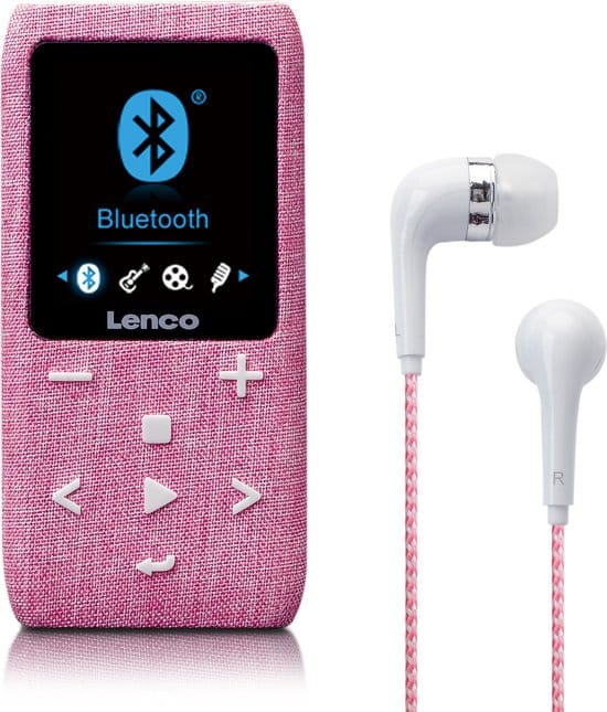 Lenco Xemio-861PK - MP3/MP4 Player with Bluetooth® 8GB Micro SD Card - Pink - 8 GB