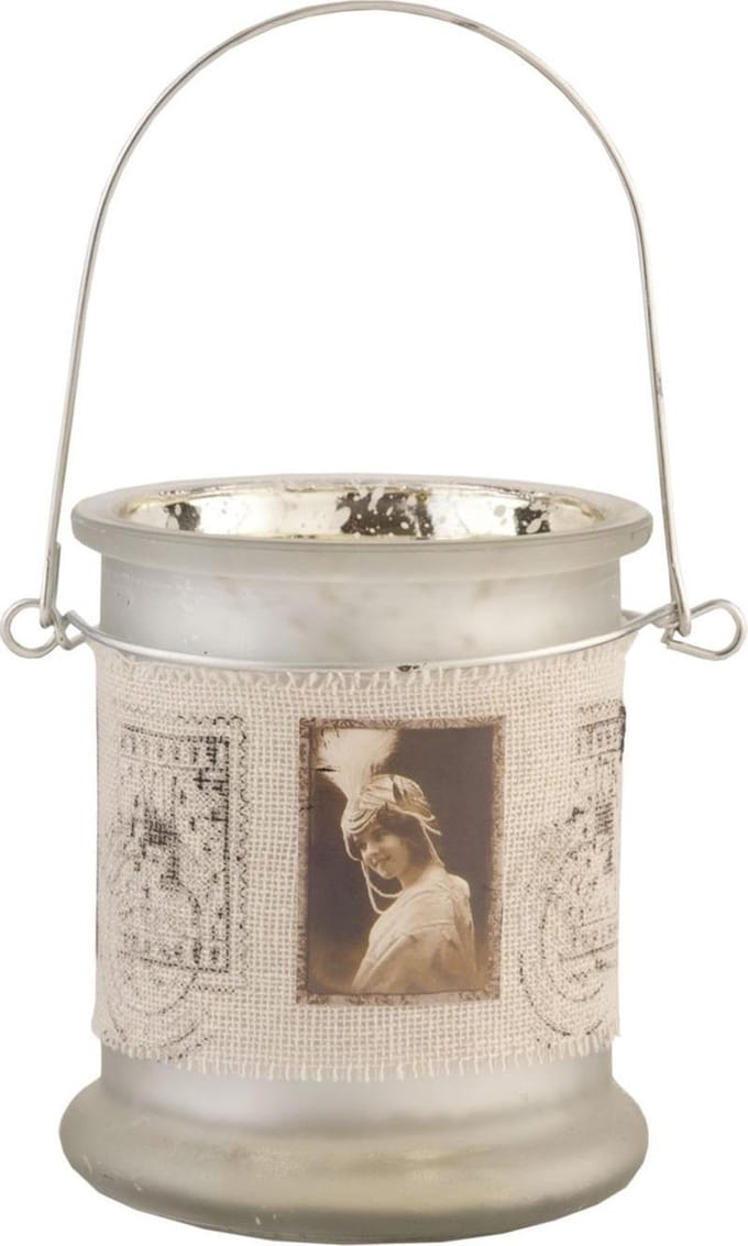 Waxinelichthouder | Ø 8*10 cm | Transparant | Glas | Clayre & Eef | 6GL0852