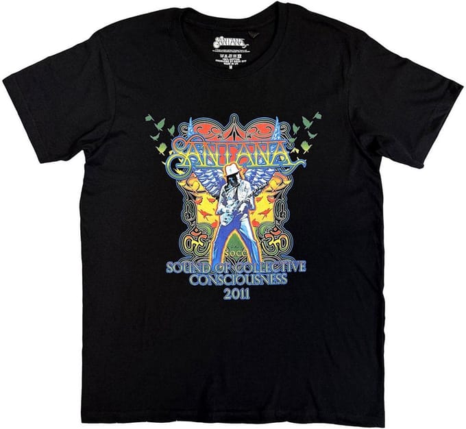 Santana - Collective Consciousness Tour '11 Heren Tshirt - L - Zwart