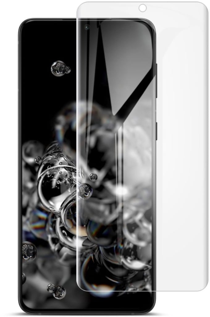 IMAK Soft Clear Hydrogel III 2 stuks screenprotector voor Samsung Galaxy S21 met volledige bescherming