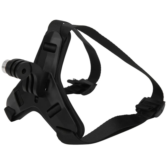 Support de mentonnière avant pour casque de moto, support de fixation à sangle fixe pour GoPro Hero 9 8 7 6 5 Black noir