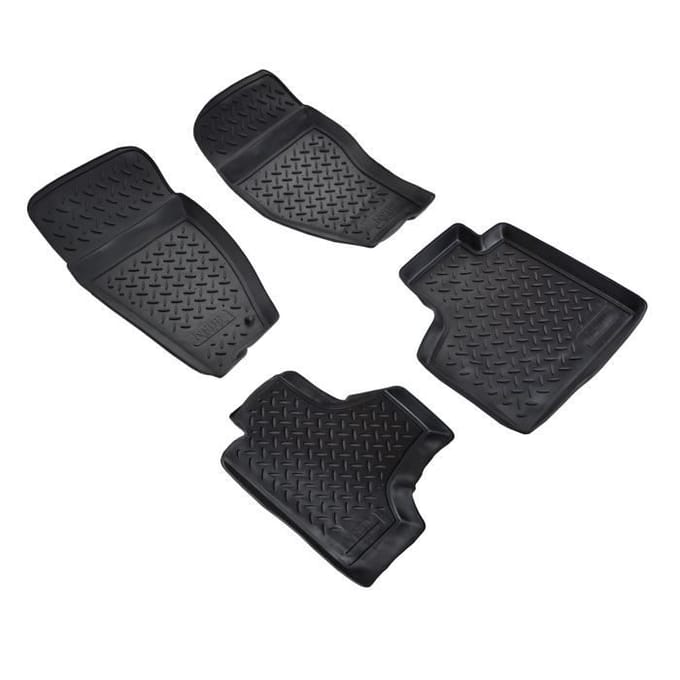 NORM Liners | TPE Rubberen Vloermatten Alle Seizoenen Voor Dodge Nitro 2007-2011 zwart