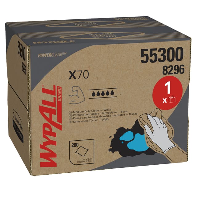 WypAll X70 8296 multi purpose poetsdoeken 8296 Draagdoos Wit 1-laags (8296)