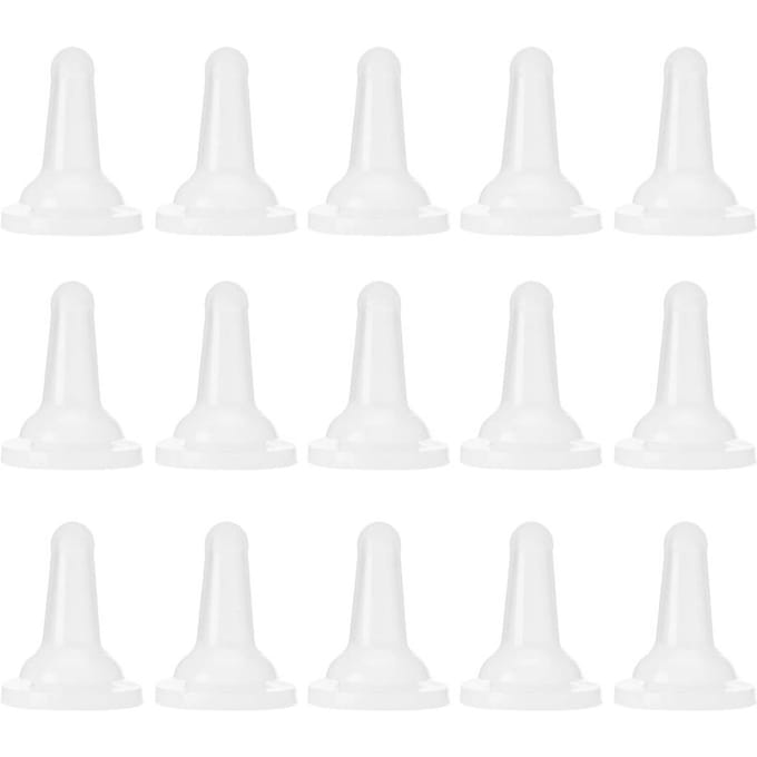 15 stuks Huisdier Kat Hond Silicone Veiligheid Zacht Verpleegfles Voeder Speen Accessoire white