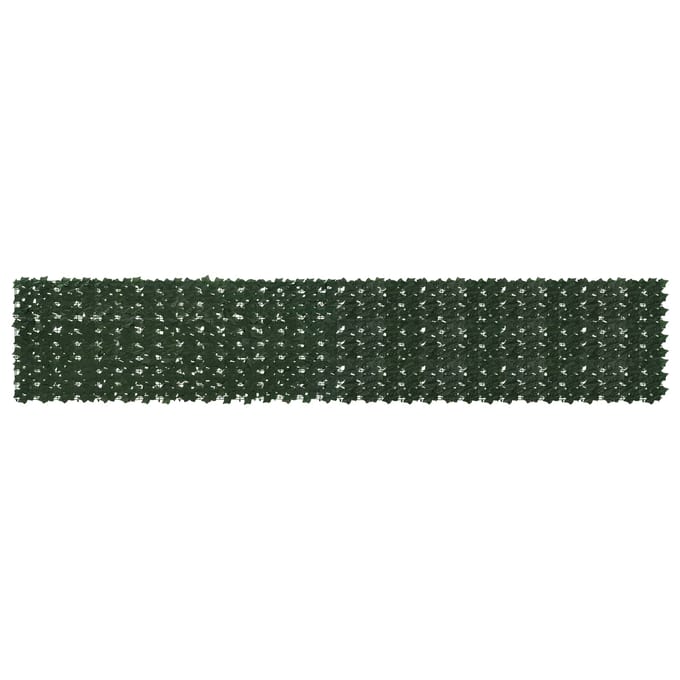 vidaXL - Balkonscherm - met - bladeren - Donkergroen - 400 - x - 75 - cm