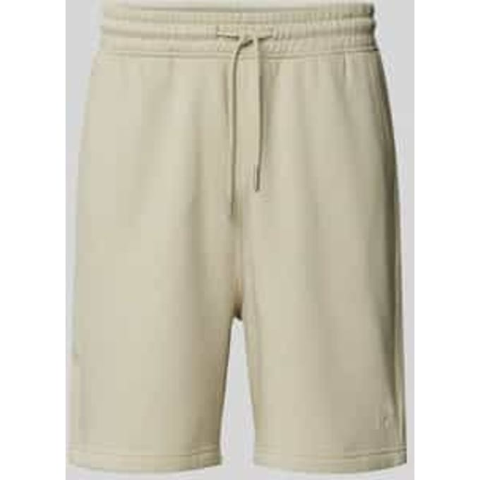 Relaxed fit sweatshorts in een katoenmix in joggerstijl