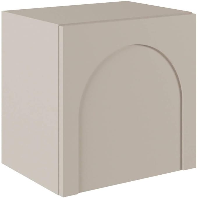 Selsey Arkadia – Nachtkastje en booguitsparing, cachemgrijs, 50 cm