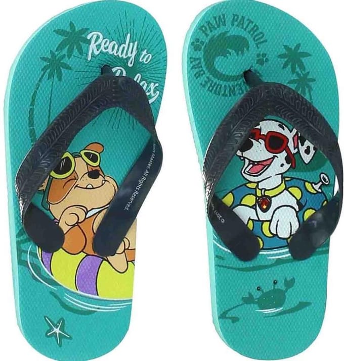 Slippers Paw Patrol Rubble en Marshall Lichtblauw Maat 30/31
