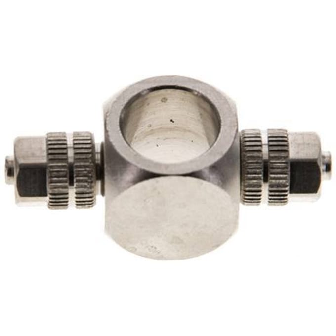 4.3x3 & G1/8" Vernikkeld Messing Banjo T-Opsteekkoppeling