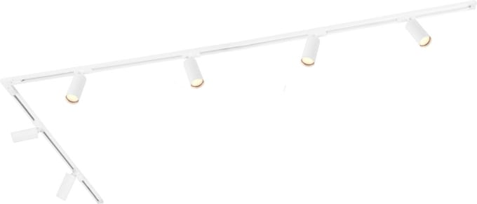 Ledvion - LED Railverlichting 3M + 7 Railspots (Wit - Dimbaar - GU10 Fitting) - 1-Fase