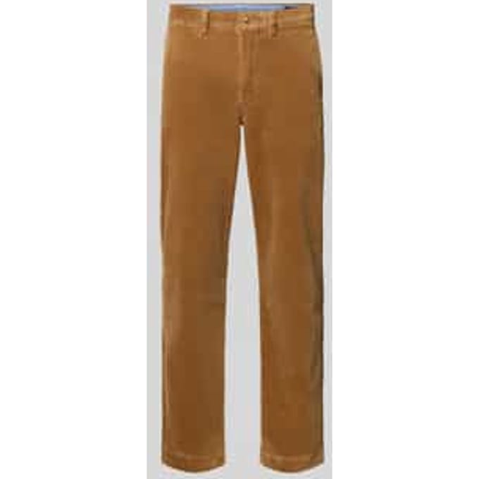 straight fit corduroy broek van katoenmix