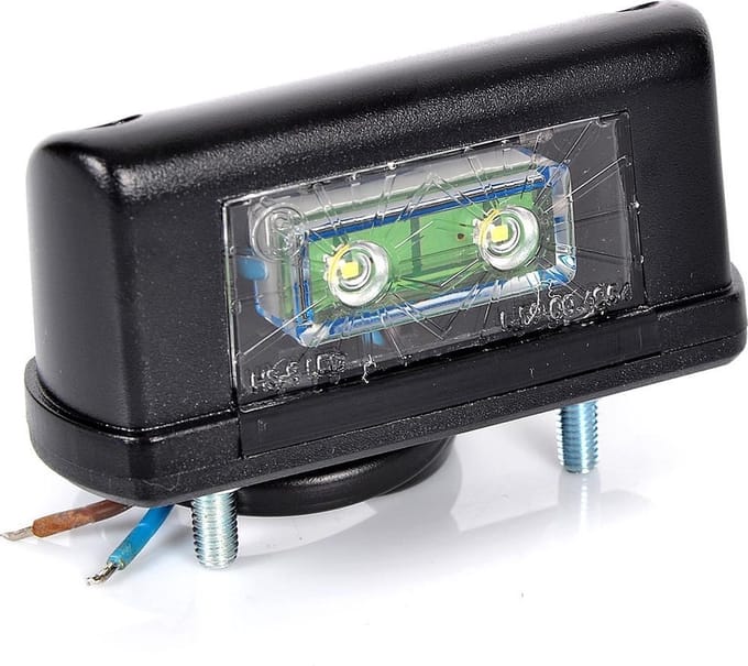 LED kentekenverlichting 12/24Volt E9-keur IP68
