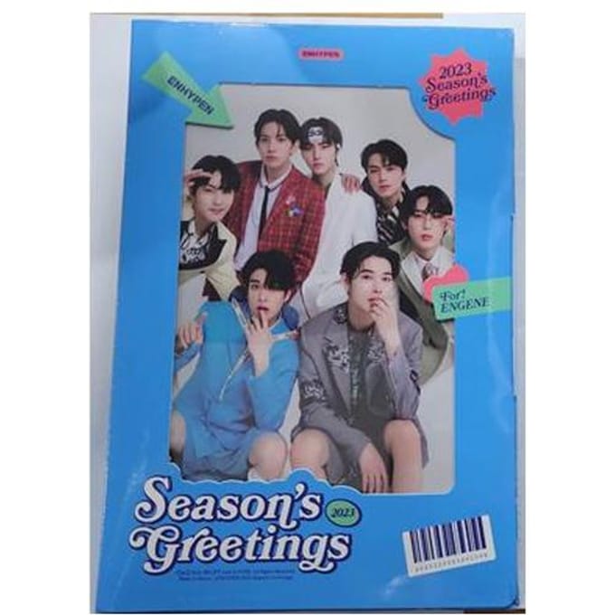 Enhypen Season's Greetings 2023 avec Weverse POB gray