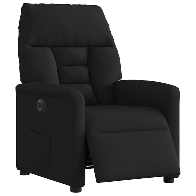 vidaXL - Fauteuil - verstelbaar - elektrisch - stof - zwart