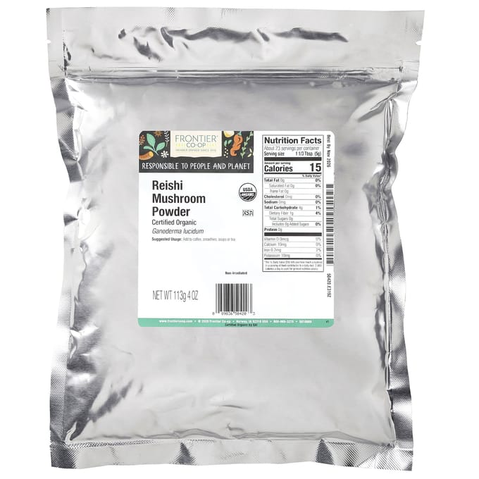 Frontier Co-Op, Biologisch Reishi Paddenstoelenpoeder, 113G(4 Oz)