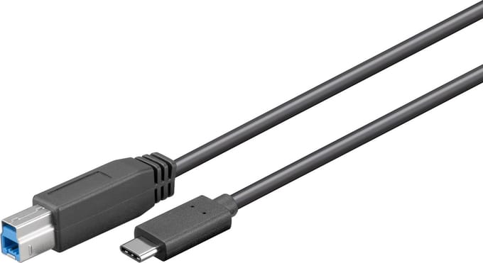 USB 3.0 Aansluitkabel USB 3.1 C - USB B 1m
