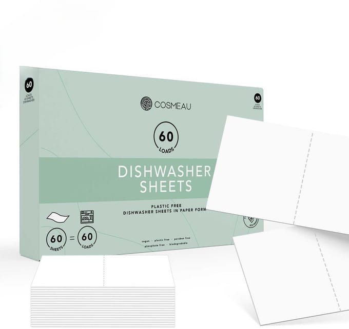 Cosmeau Vaatwasstrips 60 Beurten - Vaatwastabletten - Dish Detergent Sheets - Cosmo Cosmea Kosmo