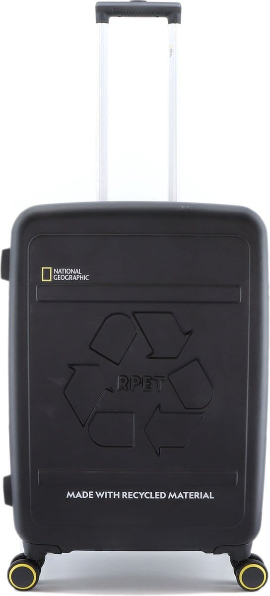 National Geographic Balance RPET Harde Reiskoffer 66 cm Medium Zwart - Zwart / Medium