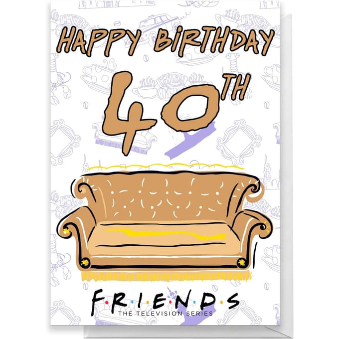 Friends Birthday 40th Greetings Card - Standard Card