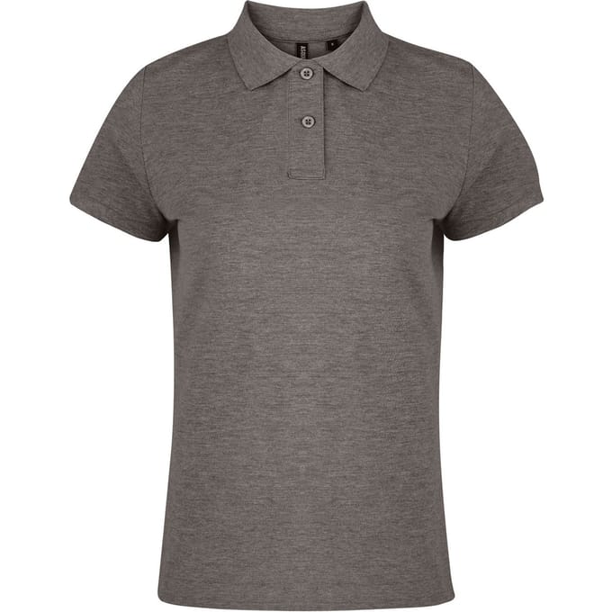 Asquith & Fox Dames/dames Poloshirt met korte mouwen en effen mouwen (Houtskool)