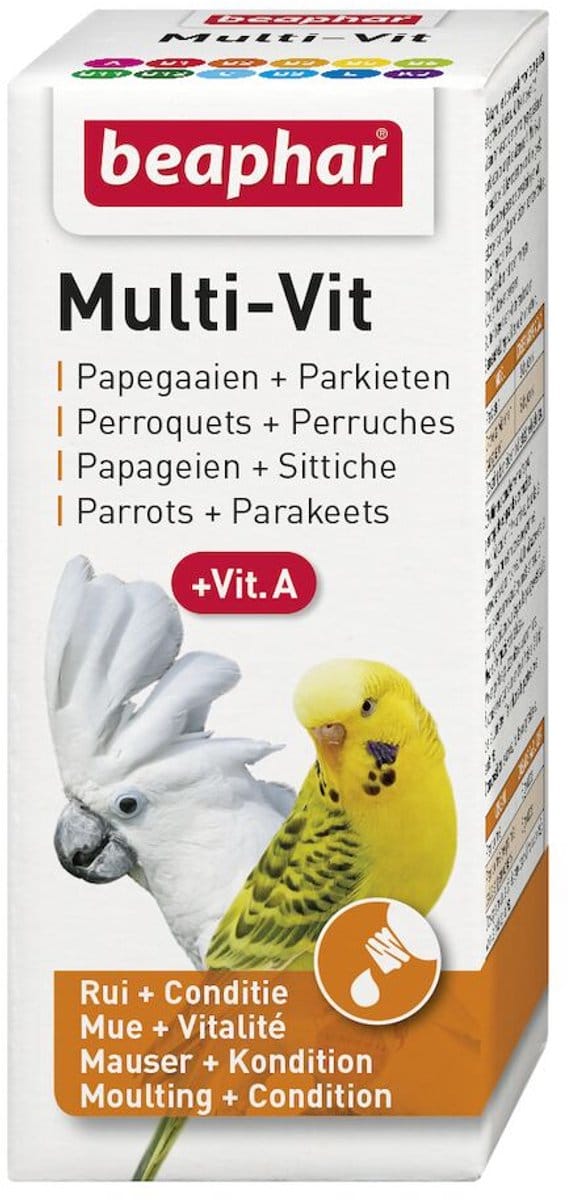 Beaphar Multi-Vit papegaaien + parkieten 20ml